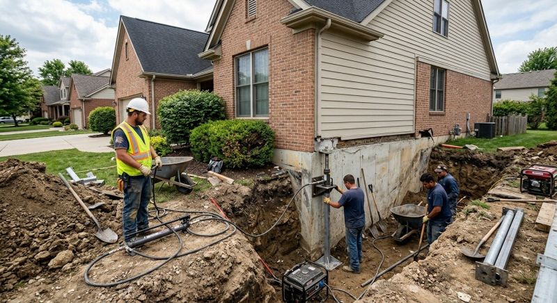 Our team working on Foundation Repair projects in Oak Harbor, WA