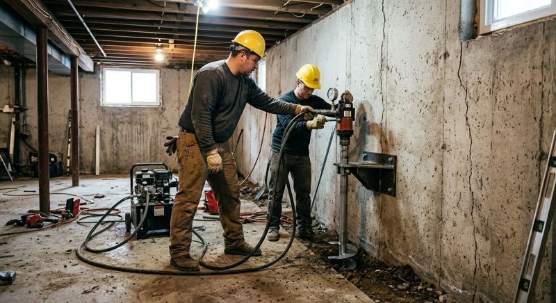 Basement Stabilization in Oak Harbor, WA