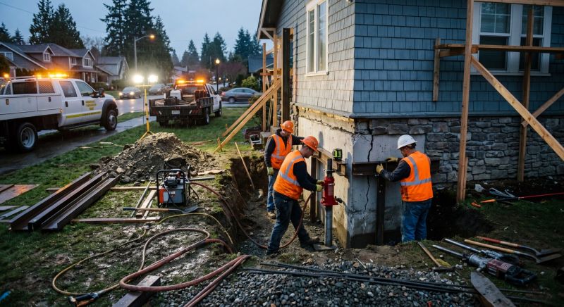 Building Foundation Repair in Mount Vernon, WA