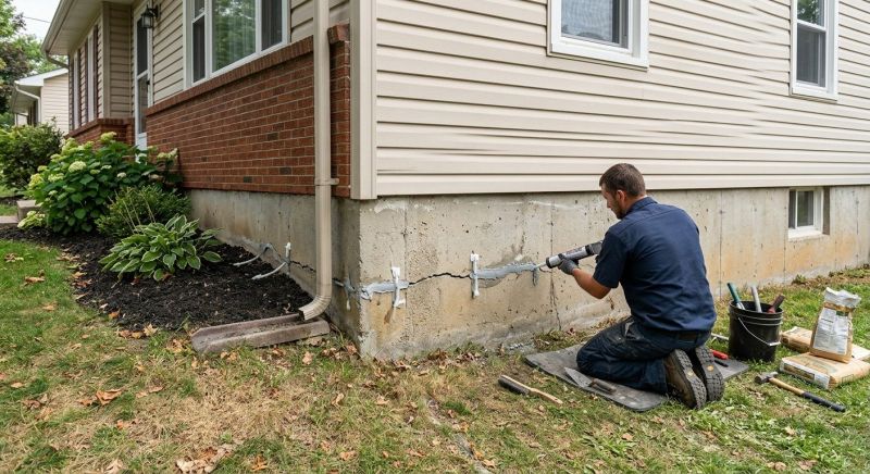 Cracked Foundation Repair in Anacortes, WA