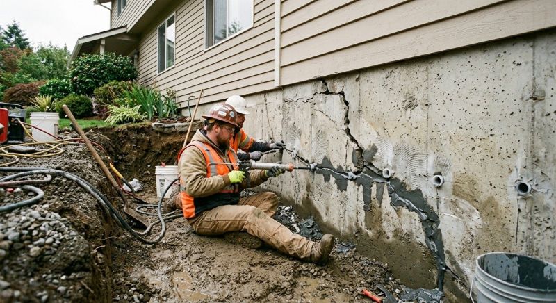 Cracked Foundation Repair in Jefferson County, WA
