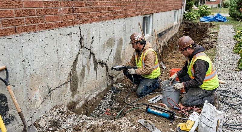 Cracked Foundation Repair in Port Townsend, WA
