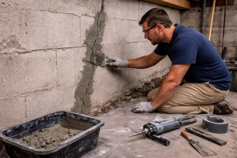 Foundation Crack Repair in Skagit County, WA