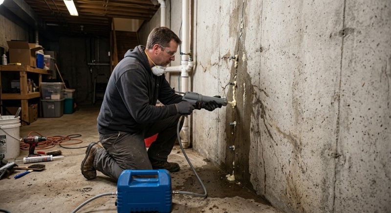 Foundation Crack Sealing in Oak Harbor, WA