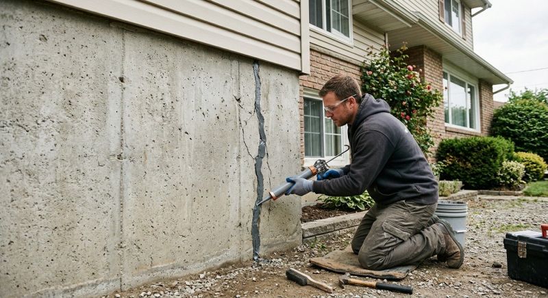 Foundation Crack Sealing in Oak Harbor, WA