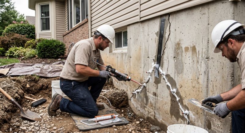 Foundation Crack Sealing in Oak Harbor, WA