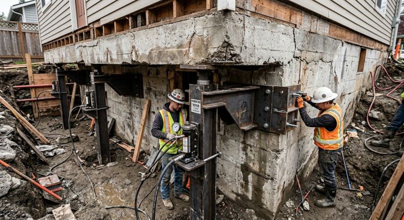Foundation Lifting in Port Townsend, WA