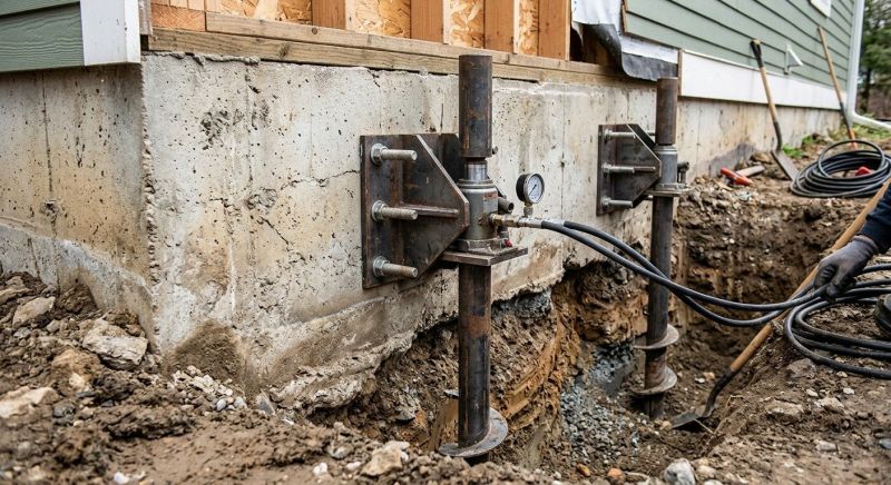 Foundation Pier Leveling in Oak Harbor, WA