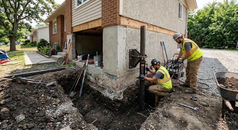 Foundation Pier Repair in Oak Harbor, WA