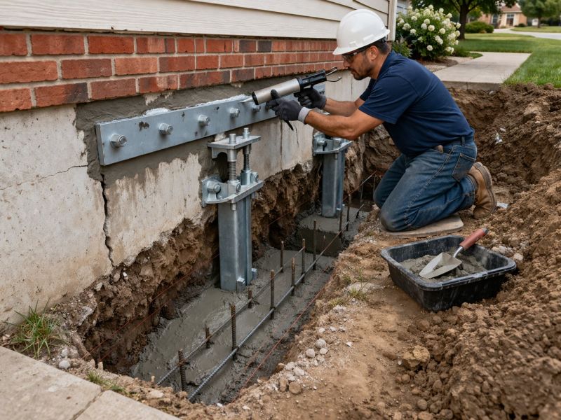 Foundation Pier Repair in Oak Harbor, WA