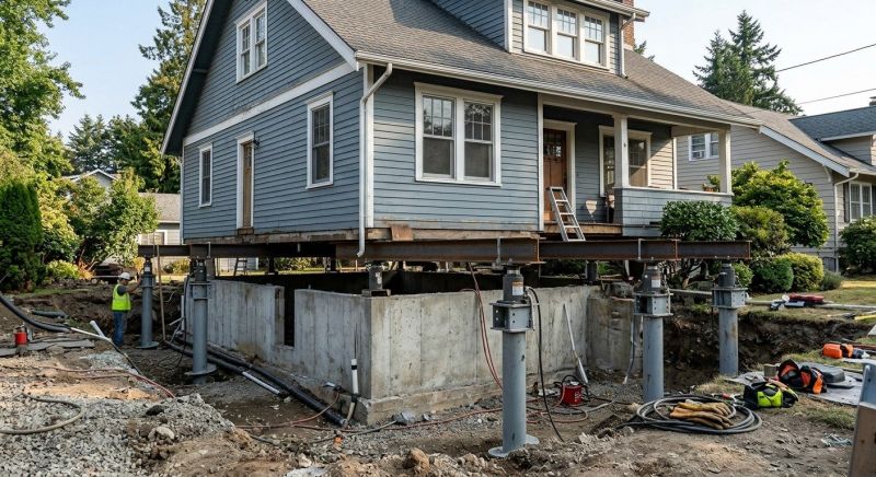 Foundation Raising in Port Townsend, WA