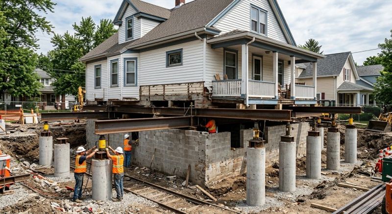 Foundation Raising in Port Townsend, WA