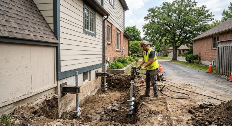 Helical Piers Installation in Oak Harbor, WA