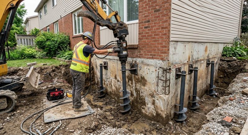 Helical Pile Installation in Oak Harbor, WA