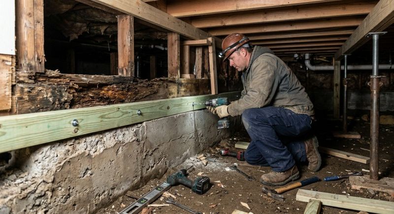 Sinking Foundation Repair in Coupeville, WA