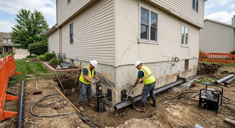 Sinking Foundation Repair in Freeland, WA