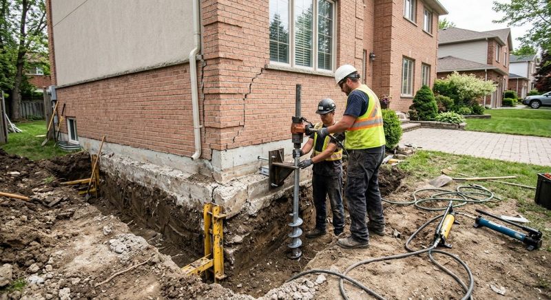Sinking Foundation Repair in Freeland, WA