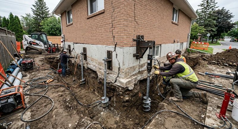 Sinking Foundation Repair in Langley, WA