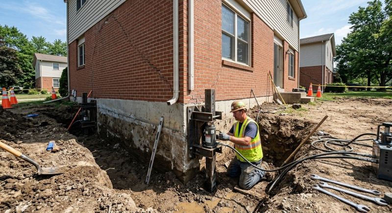 Sinking Foundation Repair in Stanwood, WA